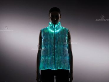 光纤发光羽绒服马甲/背心