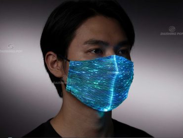 光纤发光口罩