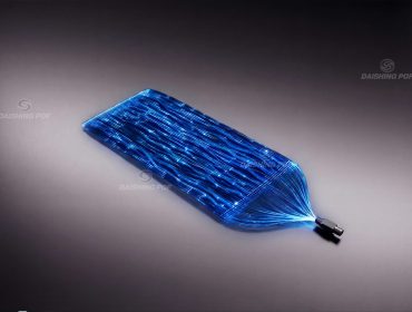 波浪纹光纤发光布料