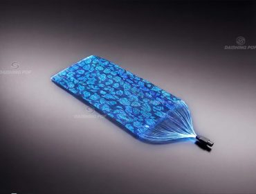 提花纹光纤发光布料