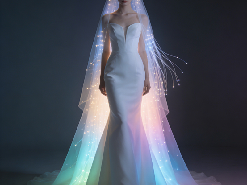 光纤发光婚纱：科技与美学的完美融合插图