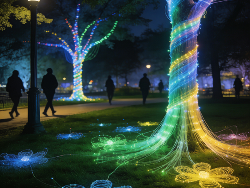 公园装饰光纤：现代景观照明的艺术与技术插图