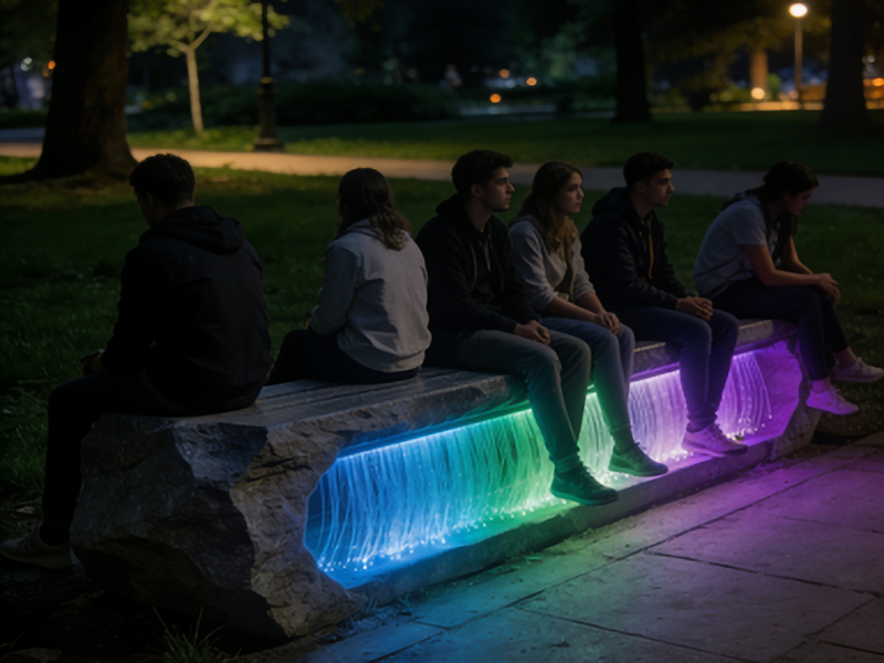 公园石凳装饰塑料光纤缩略图