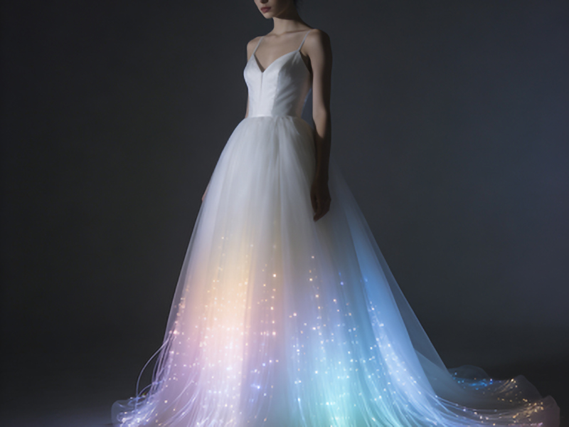 光纤发光婚纱：科技与美学的完美融合缩略图