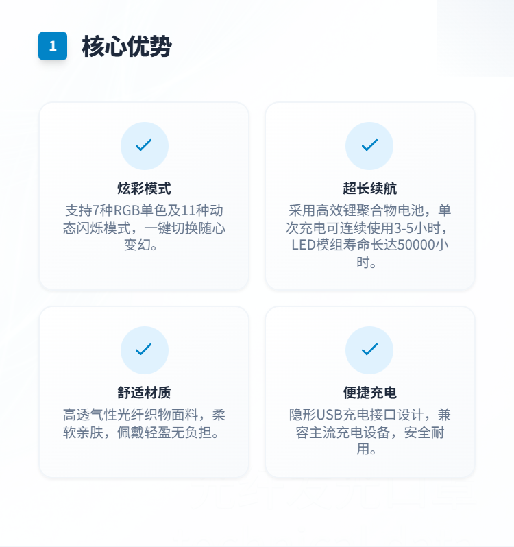 光纤发光口罩插图1