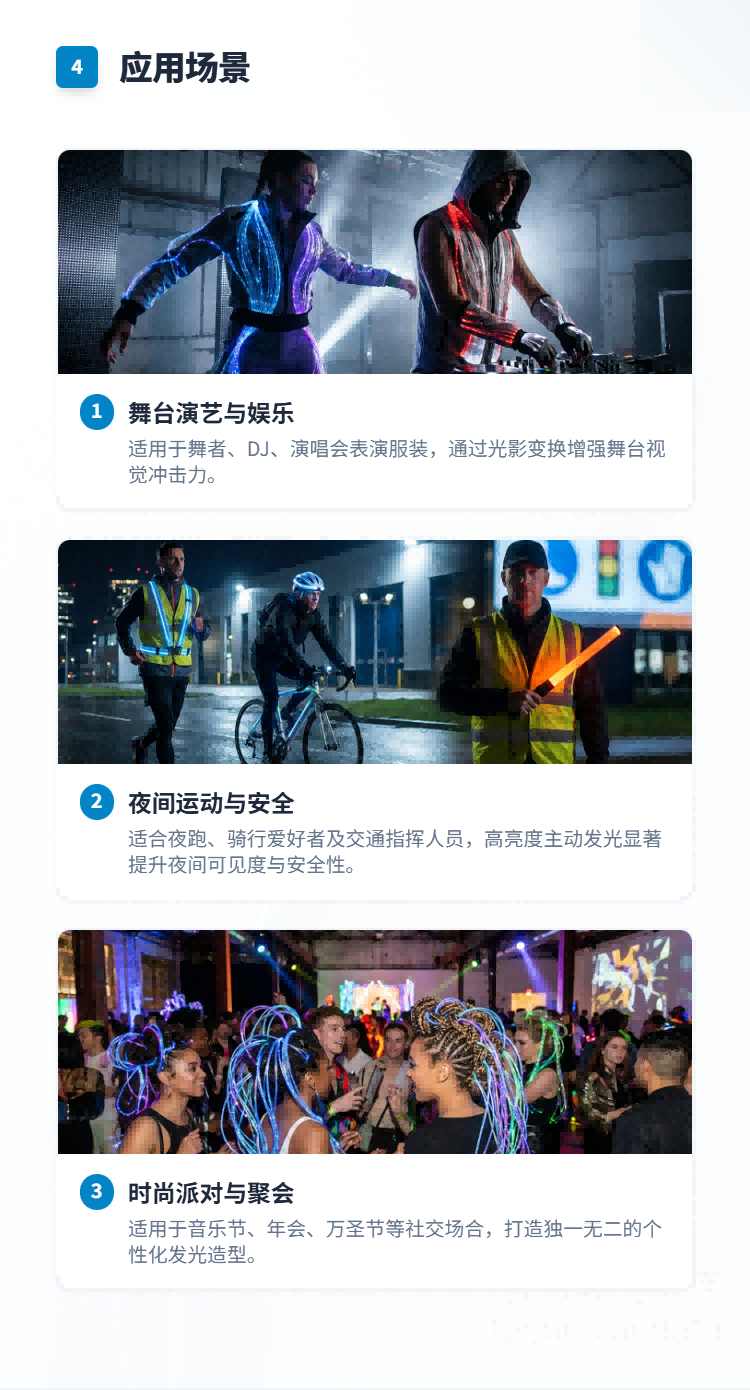 光纤发光长袖夹克系列插图4