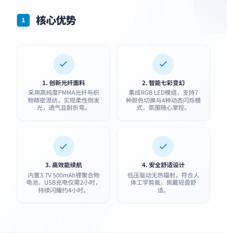 光纤发光手套插图1