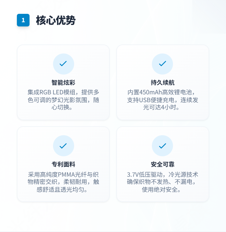 光纤发光桌旗系列插图1