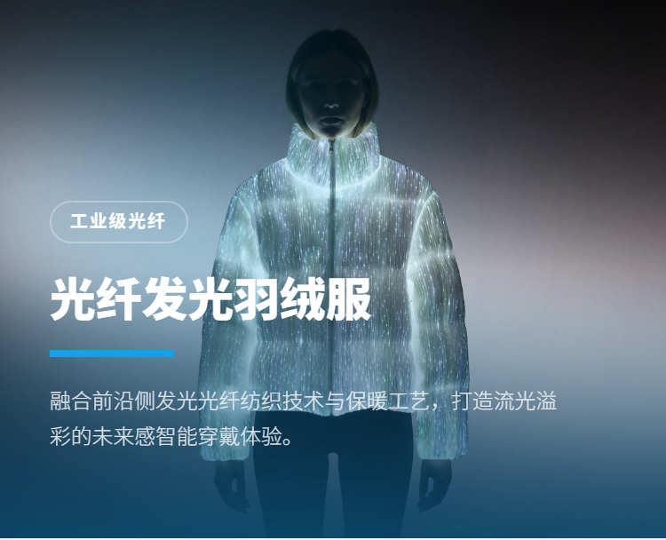 光纤发光羽绒服系列插图