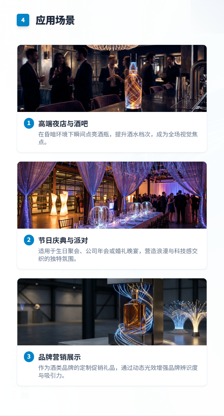 光纤发光酒瓶套系列插图2