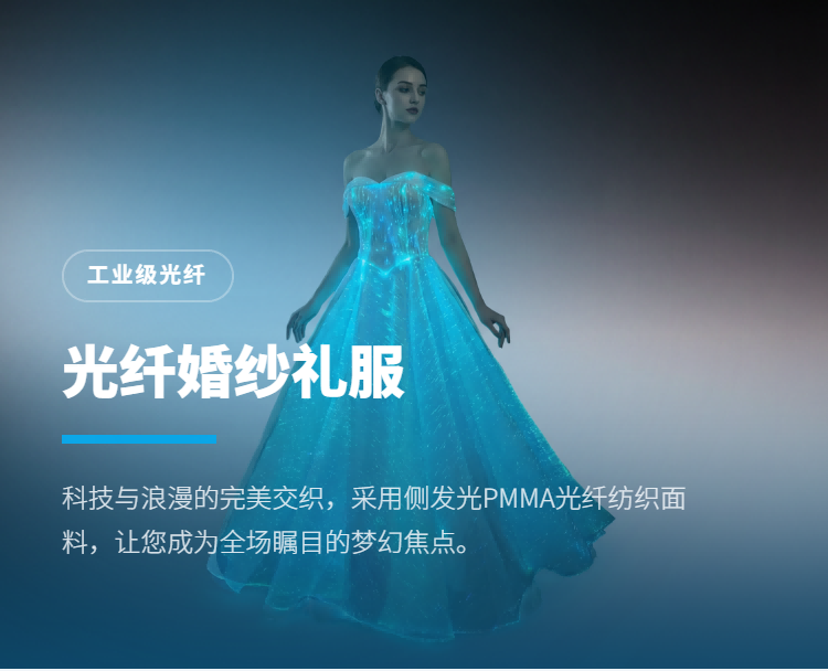光纤发光婚纱与晚礼服系列插图