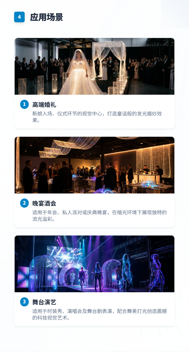 光纤发光婚纱与晚礼服系列插图4