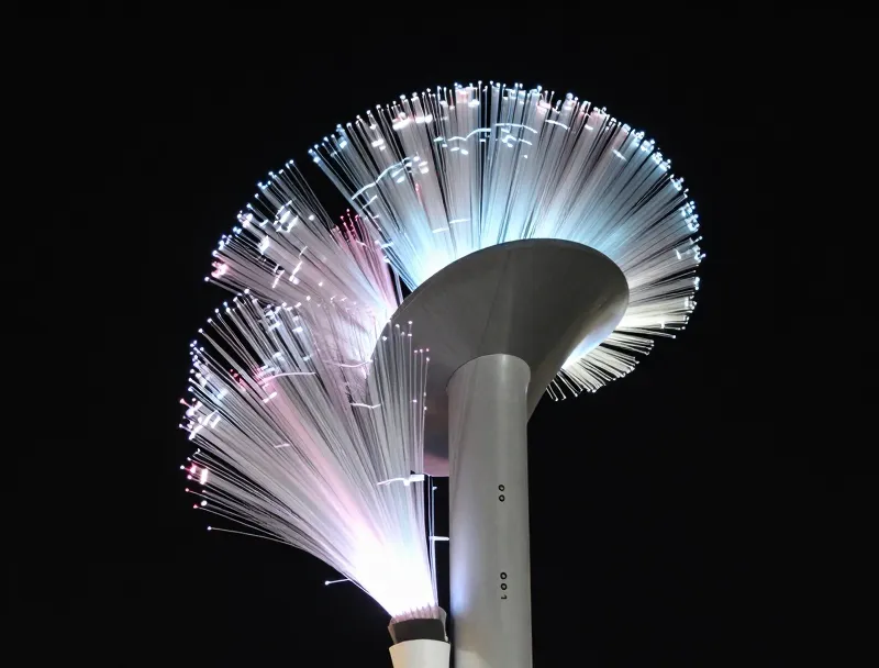 纪念碑装饰光纤